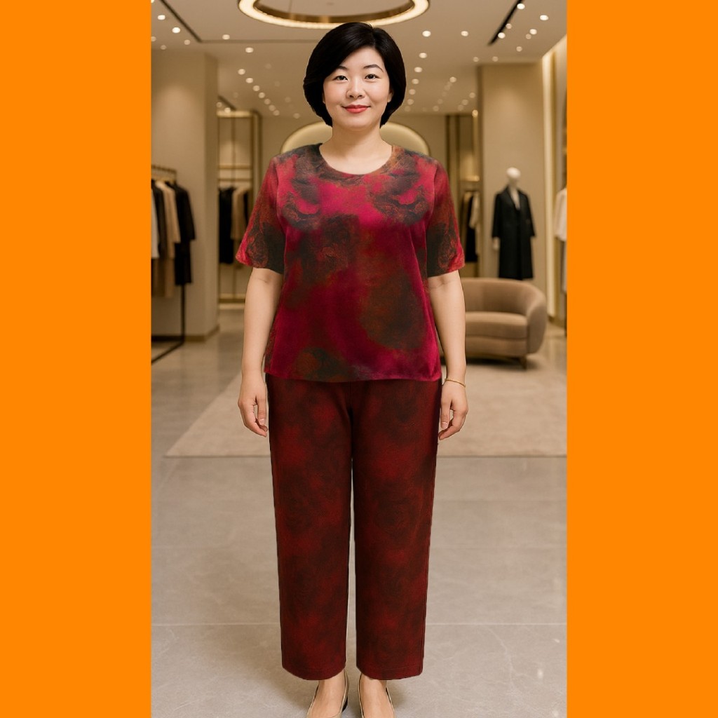 Đồ Bộ Trung Niên Cho Mẹ 𝗟𝗮𝗻𝗹𝗲𝗲 𝗙𝗮𝘀𝗵𝗶𝗼𝗻 Mã 0W