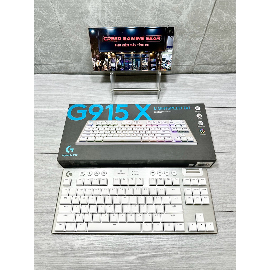 Bàn phím Gaming không dây Logitech G915 X LIGHTSPEED TKL và Fullsize nút lập trình, RGB đã sử dụ | BigBuy360 - bigbuy360.vn