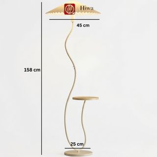Đèn Cây Uốn Sóng Vintage – Đèn Đứng Trang Trí Phòng Ngủ Ấm Áp