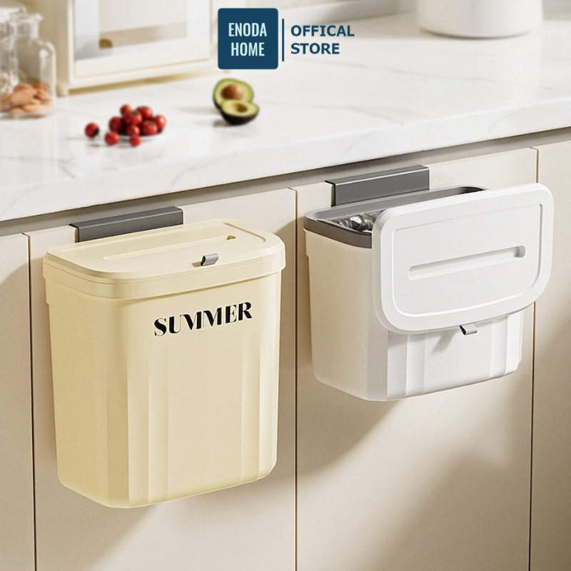 Thùng Rác Treo Tủ Bếp ENODA HOME,Thùng Rác Nắp Lật Gắn Tường Thông Minh Tiện Dụng TR320