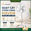 Quạt cây công nghiệp HAVEN HVS 600 gió mạnh lõi đồng 130W chạy êm bền bỉ 5 cánh ABS cho không gian rộng. Bảo hành 2 năm