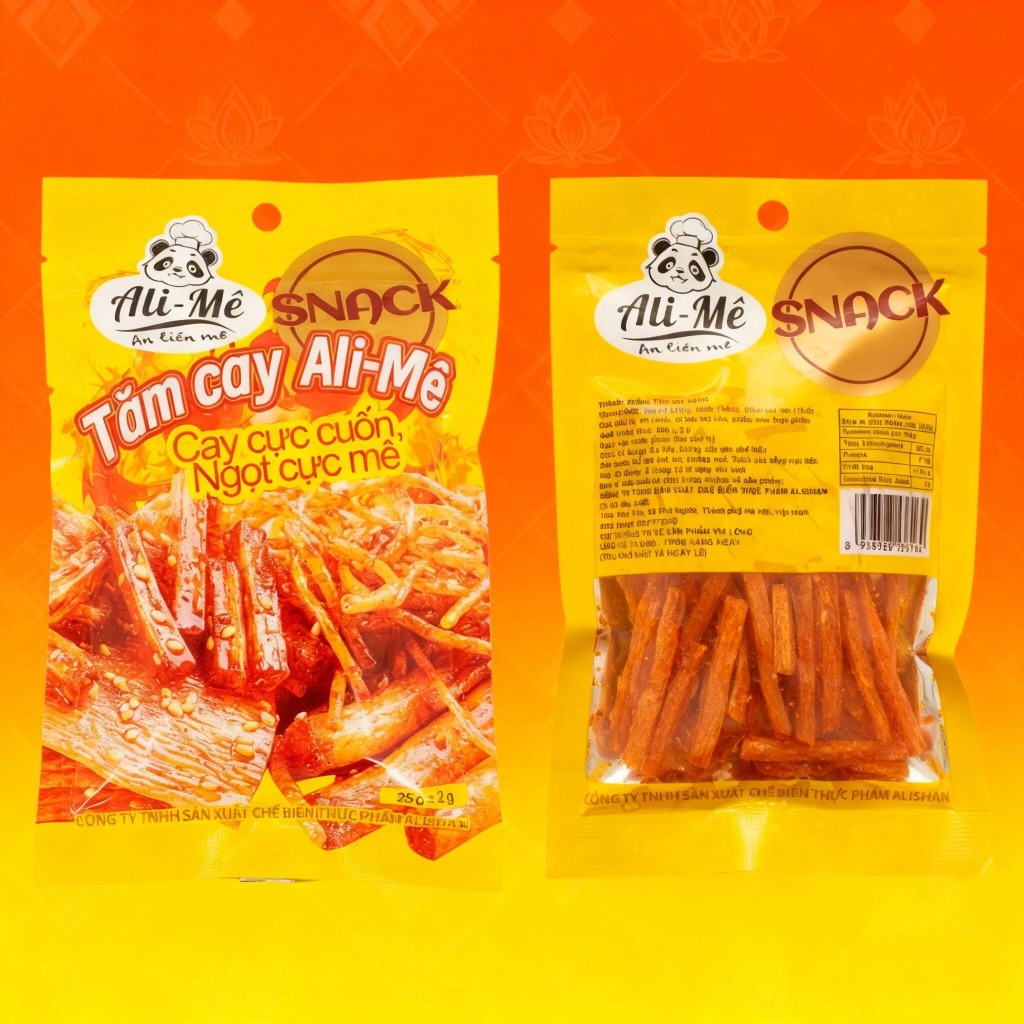 Snack Khăn Gói Cay Ali-Mê 25g Ăn vặt hot trend