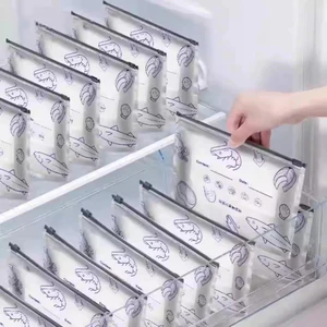 Combo Túi Zip Nhôm Dùng Để Bảo Quản Thực Phẩm Tủ Lạnh An Toàn Kín Khí Ngăn Mùi Tái Sử Dụng Nhiều Lần