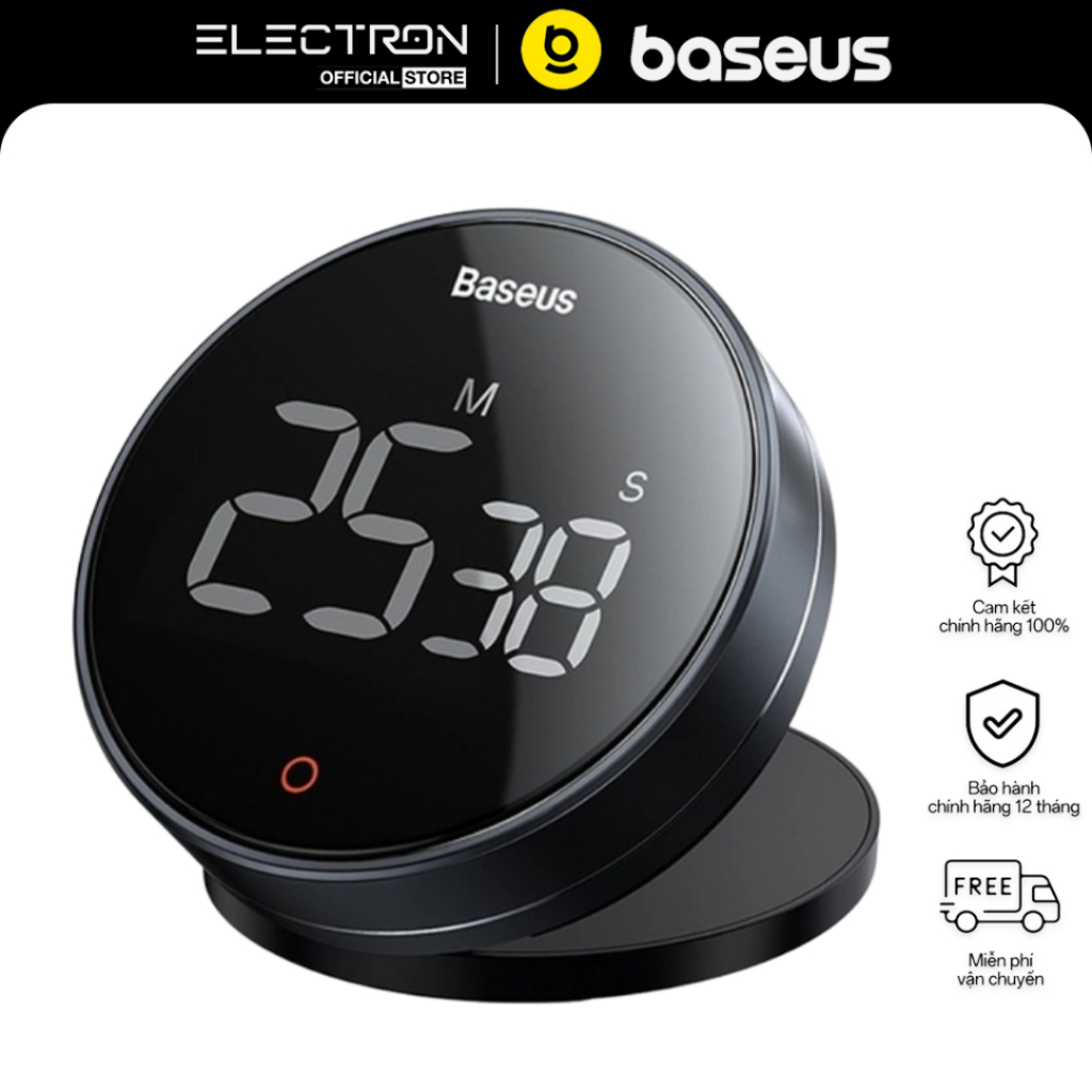 Đồng hộ hẹn giờ đếm ngược Baseus Heyo Rotation LED Countdown Timer