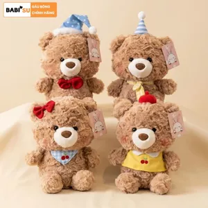 Gấu Bông Teddy Mini Lông Xù Siêu CUTE Kèm Phụ Kiện Đáng Yêu Quà Tặng Sinh Nhật Cho Bé, Bạn Gái