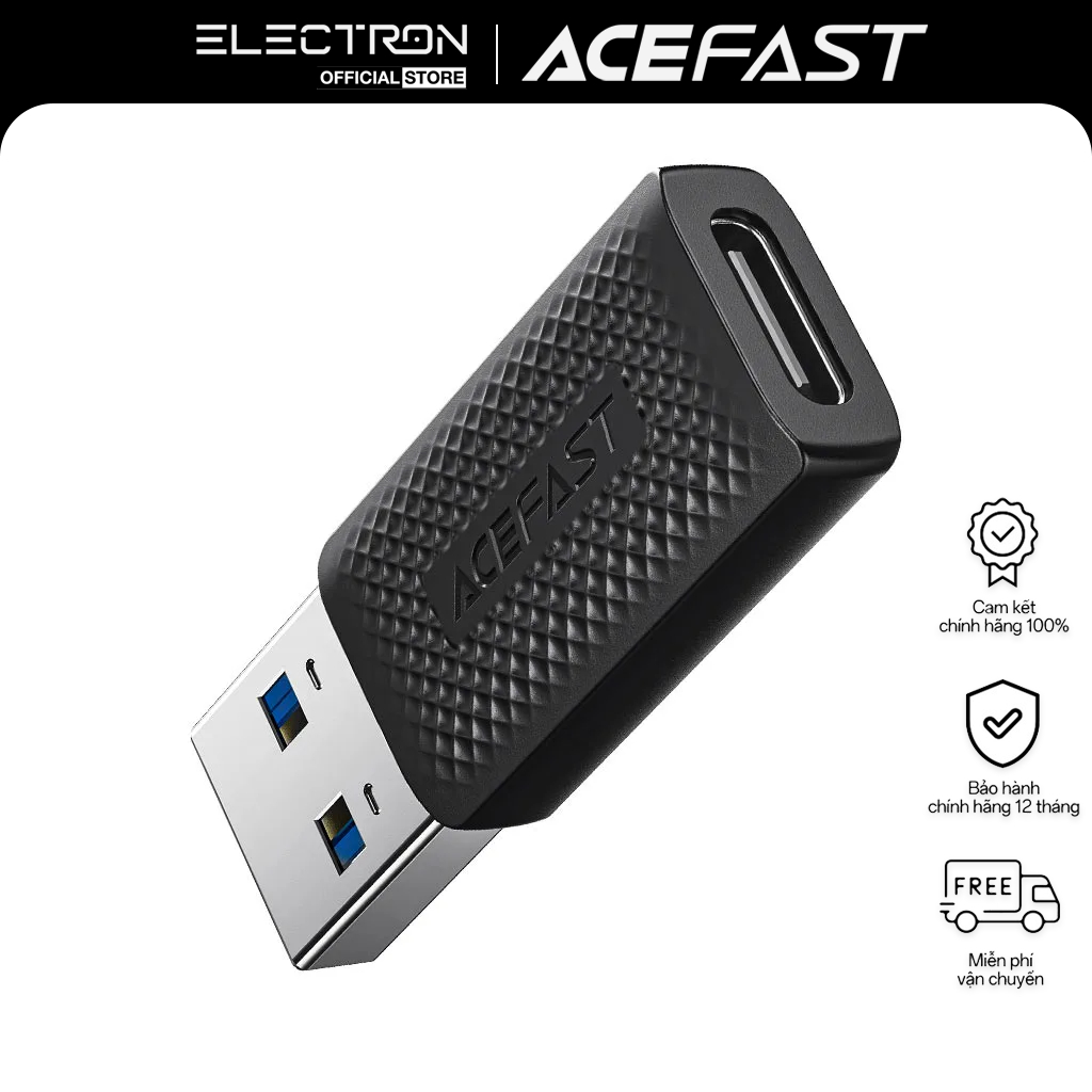 Bộ Chuyển Đổi ACEFAST J2 USB-C Sang USB-A Chuẩn USB 3.0 Nhỏ Gọn Truyền Dữ Liệu Nhanh Tiện Lợi