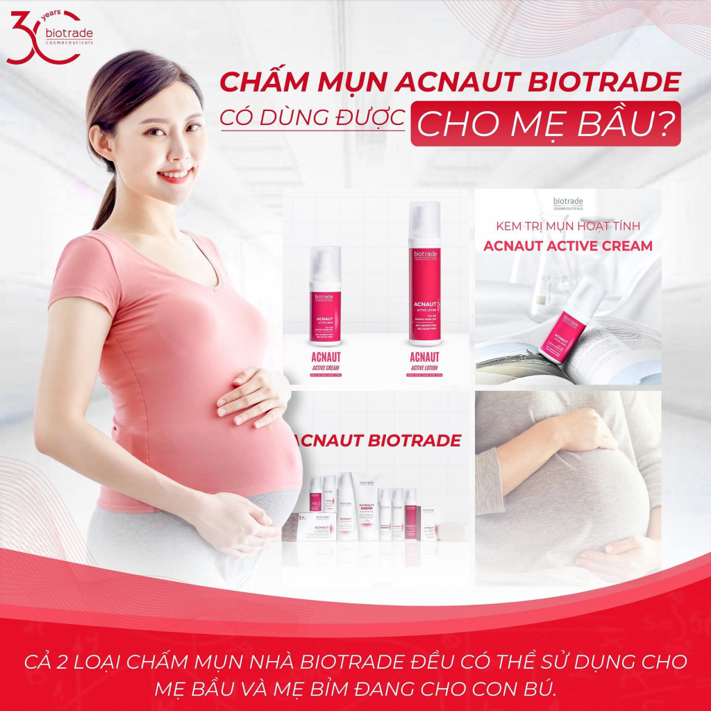 [HỎA TỐC 4H] Kem chấm mụn 5ml/15ml Cream/Lotion Biotrade Acnaut Active giảm mụn sưng đỏ, mụn bọc/ mủ