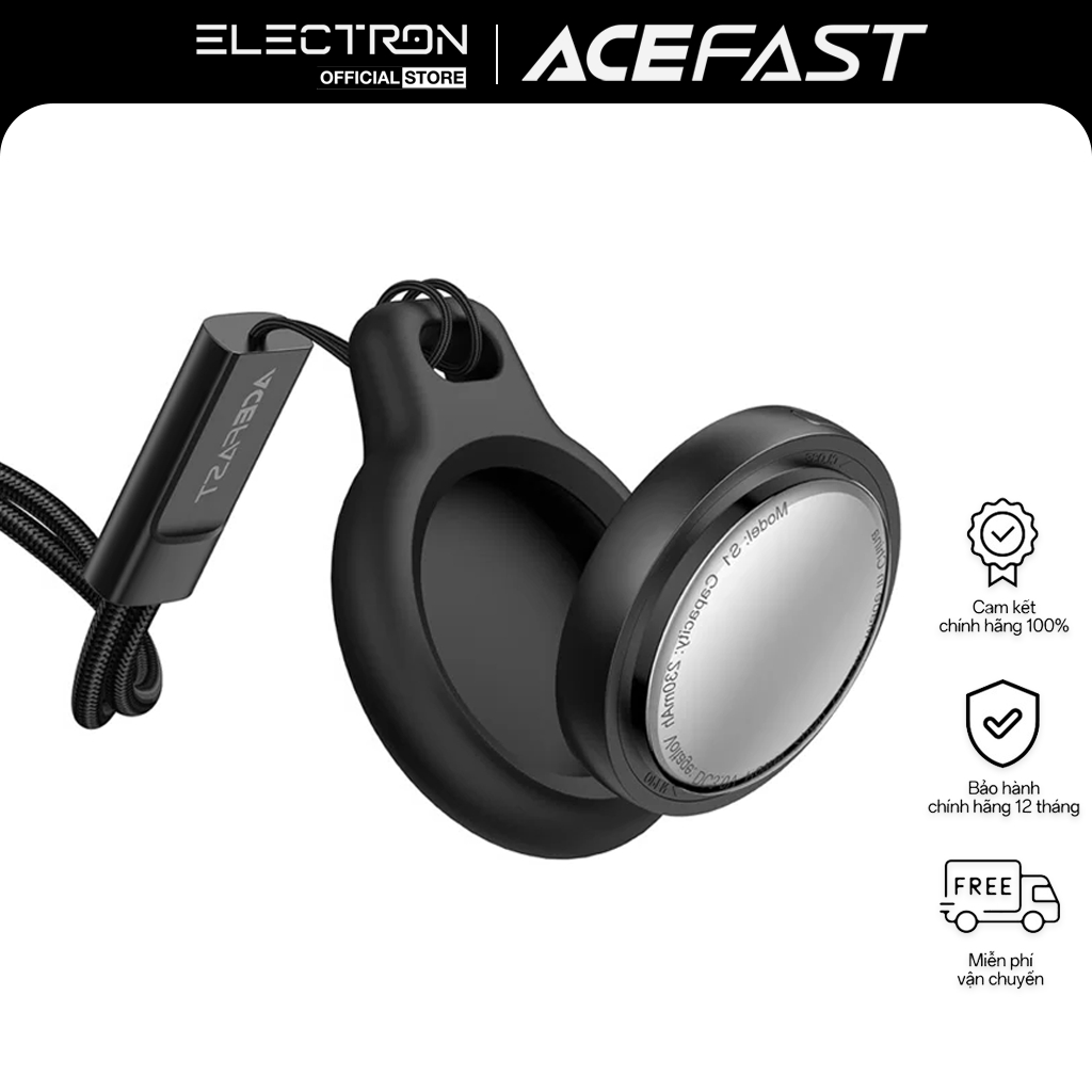 Thiết Bị Tìm Đồ Vật ACEFAST S1 Smart Tracker, Thiết Kế Nhỏ Gọn, Pin Lâu Bền
