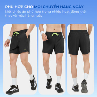 Quần Shorts Thể Thao Nam VELOSAR RSP-60035 – Nhẹ, Nhanh Khô, Co Giãn, Thoáng Mát