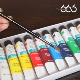 Cọ Bản Vuông Đầu Vẽ Nail Mỹ Thuật Chuẩn USA – Cọ Gel Bản Dẹp, Tán Gel Mịn, Vẽ French & Ombre Cọ Vẽ Mỹ Thuật Nail666