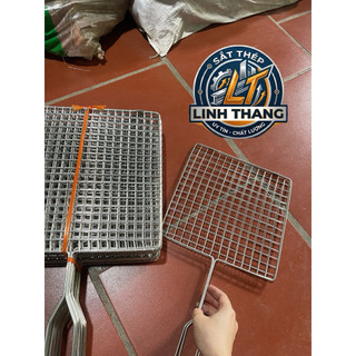 VỈ NƯỚNG size 25cm và size 30cm THAN HOA INOX & KẸP CHẢ NƯỚNG INOX – ĐA DẠNG KÍCH THƯỚC