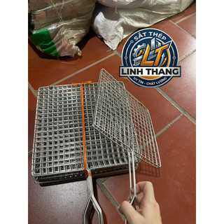 VỈ NƯỚNG size 25cm và size 30cm THAN HOA INOX & KẸP CHẢ NƯỚNG INOX – ĐA DẠNG KÍCH THƯỚC