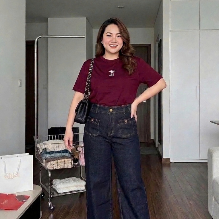 Áo Thun Nữ Tay Ngắn Thêu Ong Chất Borip Mềm Mại Tôn Dáng Big Size 55-90Kg AT9112 Diệu Trang Fashion