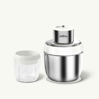 Máy Xay 2 Cối Haatz HMG168 Đa Năng Kèm Đầu Đánh Ruốc, Chất Liệu Inox Cao Cấp Bền Bỉ An Toàn - Bếp Của Hà