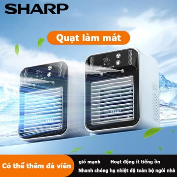 Sharp Quạt Điều Hòa Mini - Điều Hòa Hơi Nước Siêu Mát - cổng USB tiện lợi，gió phun sương cực mạnh - Điều Hoà Mini Tạo Ẩm