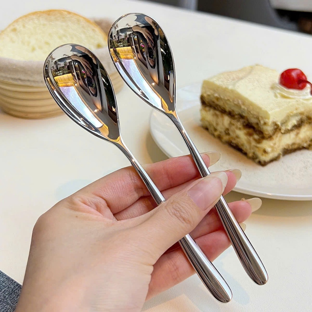 Thìa Ăn Cơm Cháo Cho Các Bé 3x15cm Thìa Inox Thìa Cafe Thìa Gia Vị 18/10