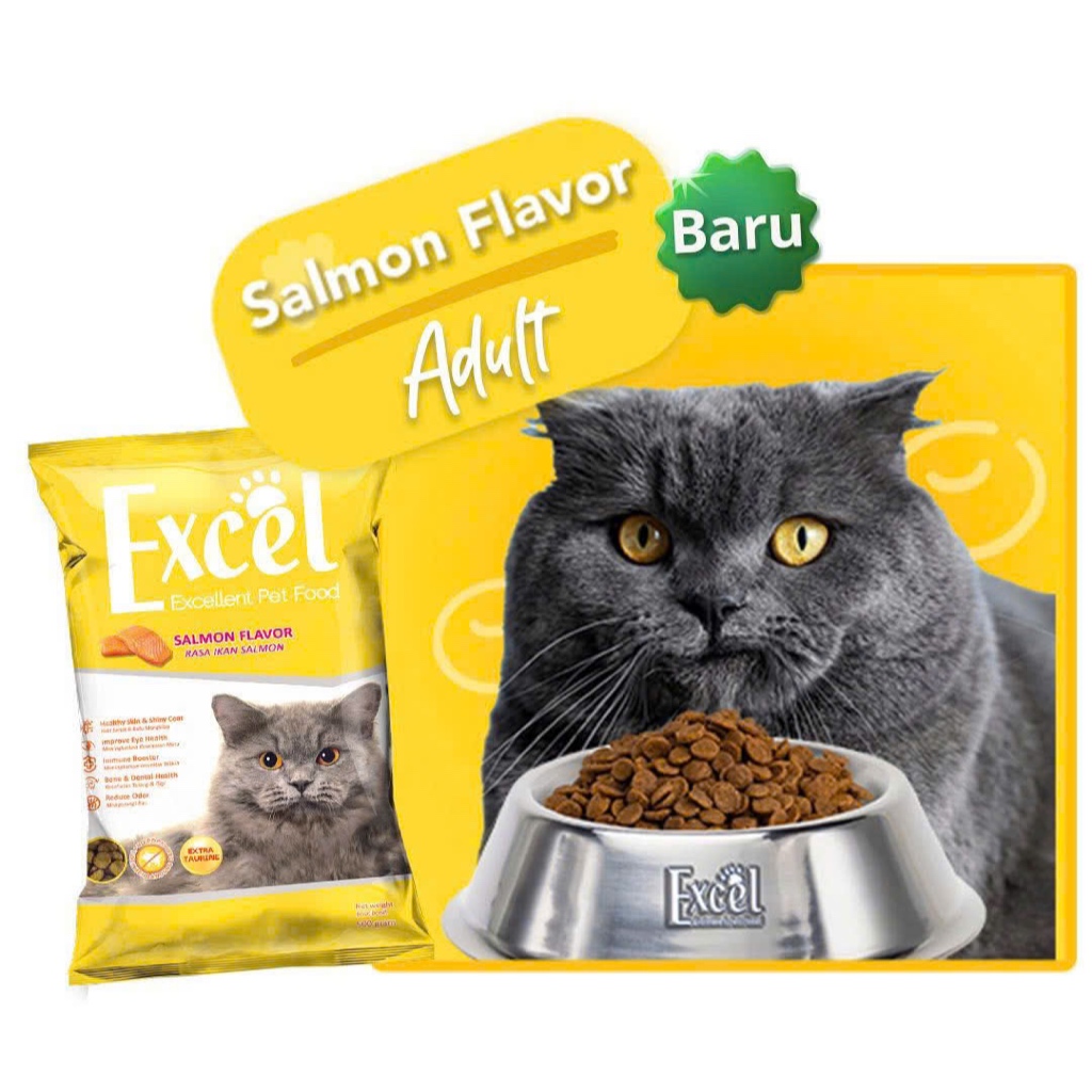 [Combo 5 Gói] Hạt Mèo Excel Bổ Sung Taurine, Giàu Omega 3-6, Dưỡng Lông, Dễ Tiêu Hóa Cho Mèo Lớn