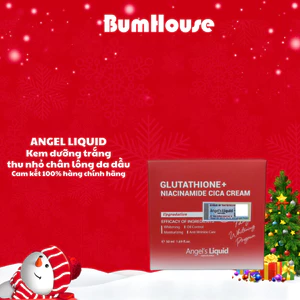 Kem Dưỡng Trắng , Dịu Da Angel's Liquid Glutathione + Niacinamide Cica Cream 50ml (màu đỏ)