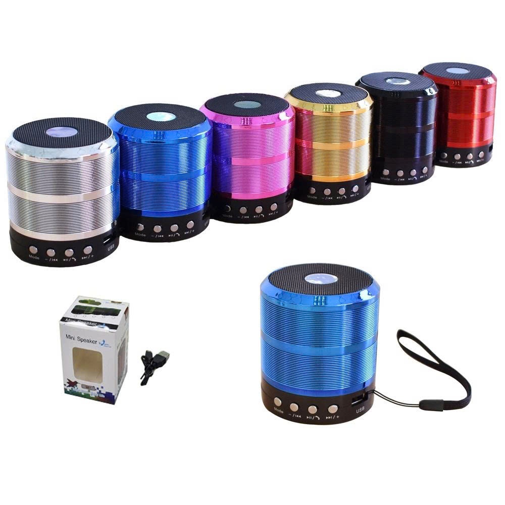 Loa Nghe Nhạc Bluetooth WS-887 Mini Bass Hay Có USB Thẻ Nhớ AUX Nhỏ Gọn Tiện Lợi