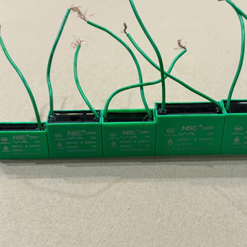Tụ vuông xanh NSC 2uf,2.5uf,3uf,4uf,5uf,1.5uf chuẩn tụ NSC - Tụ quạt NSC tụ dây xanh