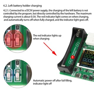 Máy kiểm tra dung lượng và trở kháng pin 18650 mô-đun sạc xả tự động thiết bị tải điện tử Type-C