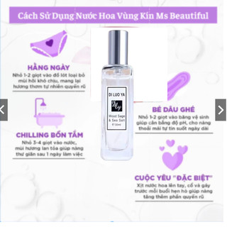 Nước Hoa Vùng Kín Nữ Hương Thơm Quyến Rũ Sang Trọng Kéo Dài Suốt 24 Giờ 30ML