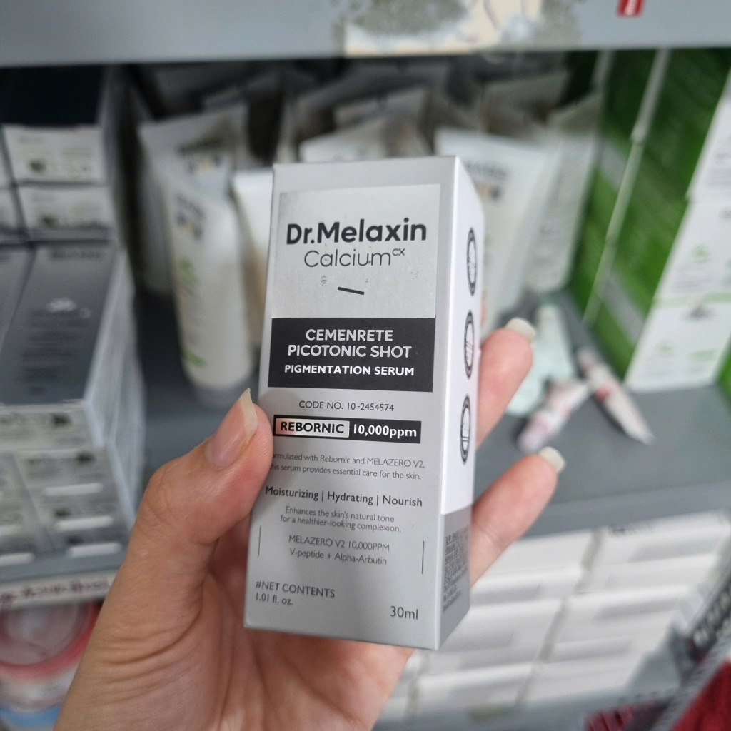 COMBO Kem dưỡng trắng da Dr.Melaxin Cemenrete Picotonic Shot 25g & Tinh chất Cemenrete Picotonic Pigmentation Serum 30ml
