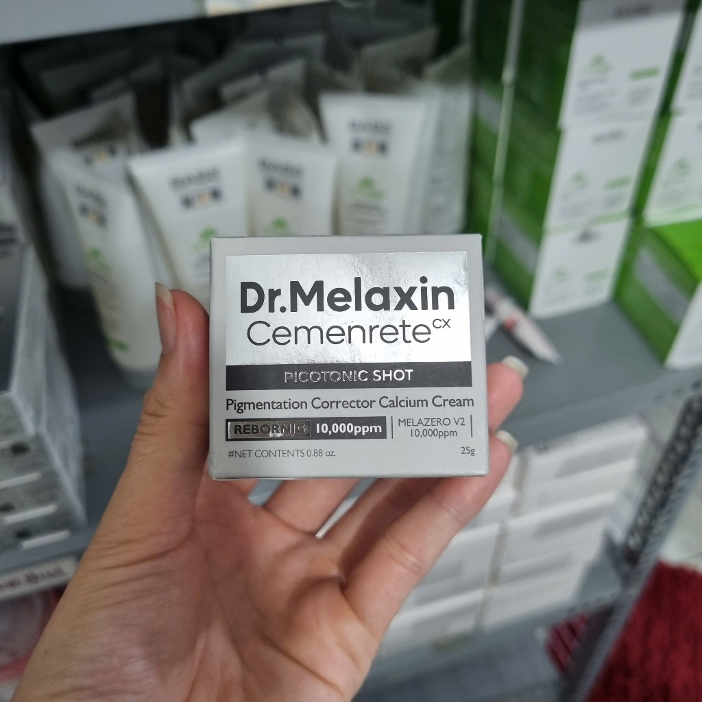 COMBO Kem dưỡng trắng da Dr.Melaxin Cemenrete Picotonic Shot 25g & Tinh chất Cemenrete Picotonic Pigmentation Serum 30ml
