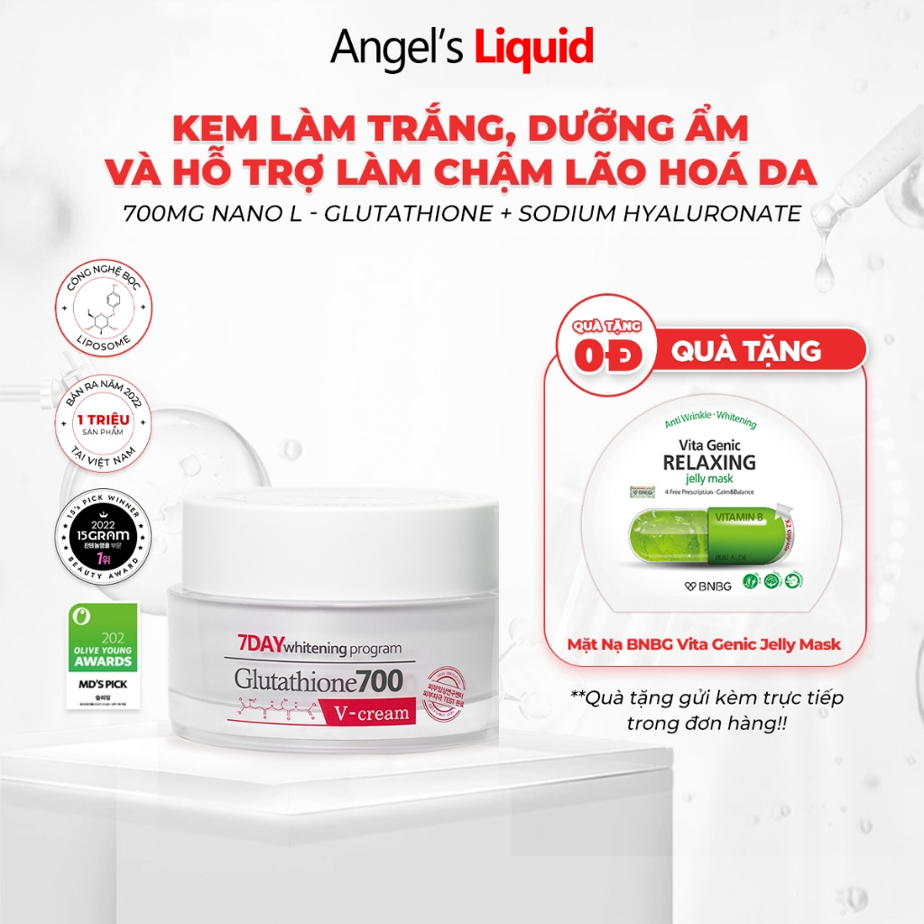 is glutathione injection effective for skin whitening Kem dưỡng thể Glutathione Niacinamide main image 1