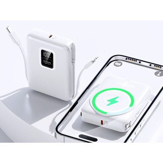 Pin Dự Phòng không dây EOFE G108 10000mAh Magnetic 15W, TypeC PD 20W và QC3.0 22.5W, Kèm 2 cáp sạc ra - Nhất Tín