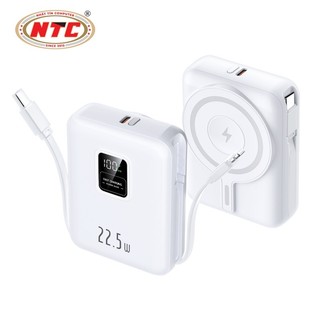 Pin Dự Phòng không dây EOFE G108 10000mAh Magnetic 15W, TypeC PD 20W và QC3.0 22.5W, Kèm 2 cáp sạc ra - Nhất Tín