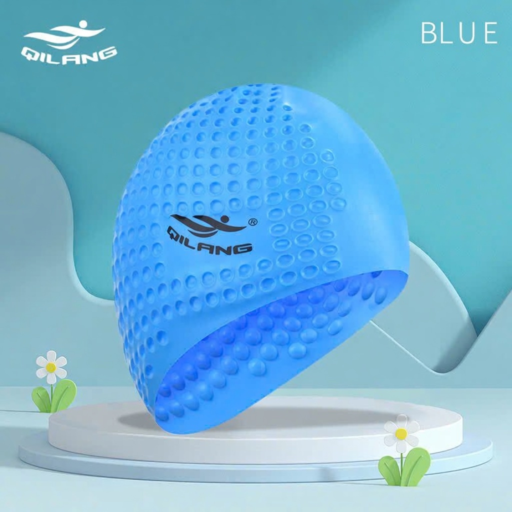 Mũ bơi người lớn chất liệu Silicone cao cấp ngăn nước che tai, chùm kín tóc dễ sử dụng