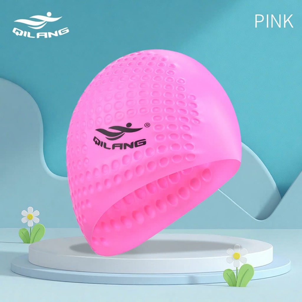 Mũ bơi người lớn chất liệu Silicone cao cấp ngăn nước che tai, chùm kín tóc dễ sử dụng