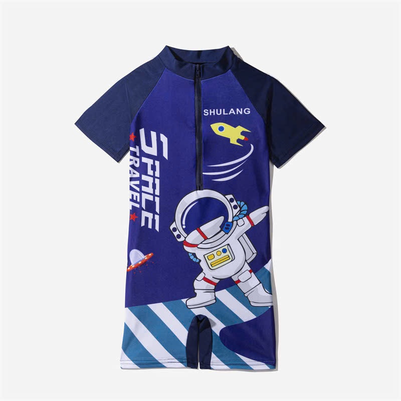 Bộ bơi liền thân bé trai, bộ bơi liền thân bé gái ,phi hành gia, tiên cá, kuromi hàng Qc dày dặn size 90 tới 140