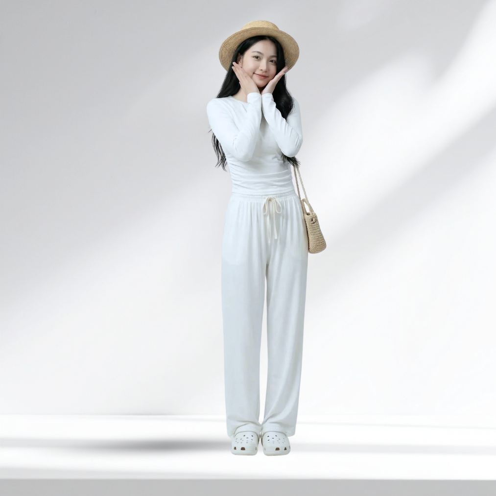 Quần Thun Nữ Cotton Modal Mềm mại, nhẹ tênh, thoáng mát như làn gió biển.