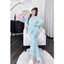 Tay dài-Quần dài cổ pijama phom truyền thống,lụa latin mềm nhẹ mát