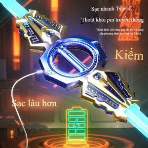 Kiếm ánh sáng LED xoay 360 độ Âm thanh chiến đấu vui nhộn phù hợp cho nhiều kiểu chơi.