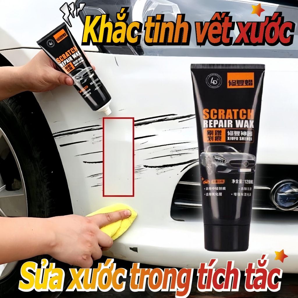 Vết xước mờ đi xoá vết xước xe ô tô kem xoá vết xước ô tô, phù hợp xe ô tô và xe máy - mua 1 tặng 1