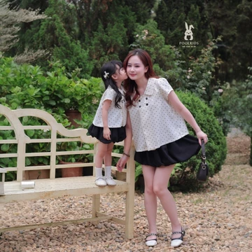 Kids' Black Skirt Heart