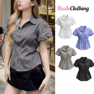 Sơ Mi Nữ Tay Bồng Bo Ống Kèm Dây Chất Vải Kate WSM002