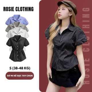 Sơ Mi Nữ Tay Bồng Bo Ống Kèm Dây Chất Vải Kate WSM002