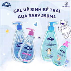 Dung dịch vệ sinh cho bé gái/ trai AQA baby cho bé 0-8 tuổi 250ml của Nga