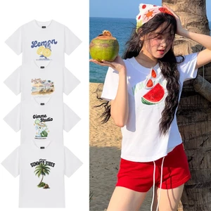 Áo BabyTee Form Nữ - ĐI BIỂN - Premium Cotton 250gsm 2 Chiều - Áo Thun Đi Biển