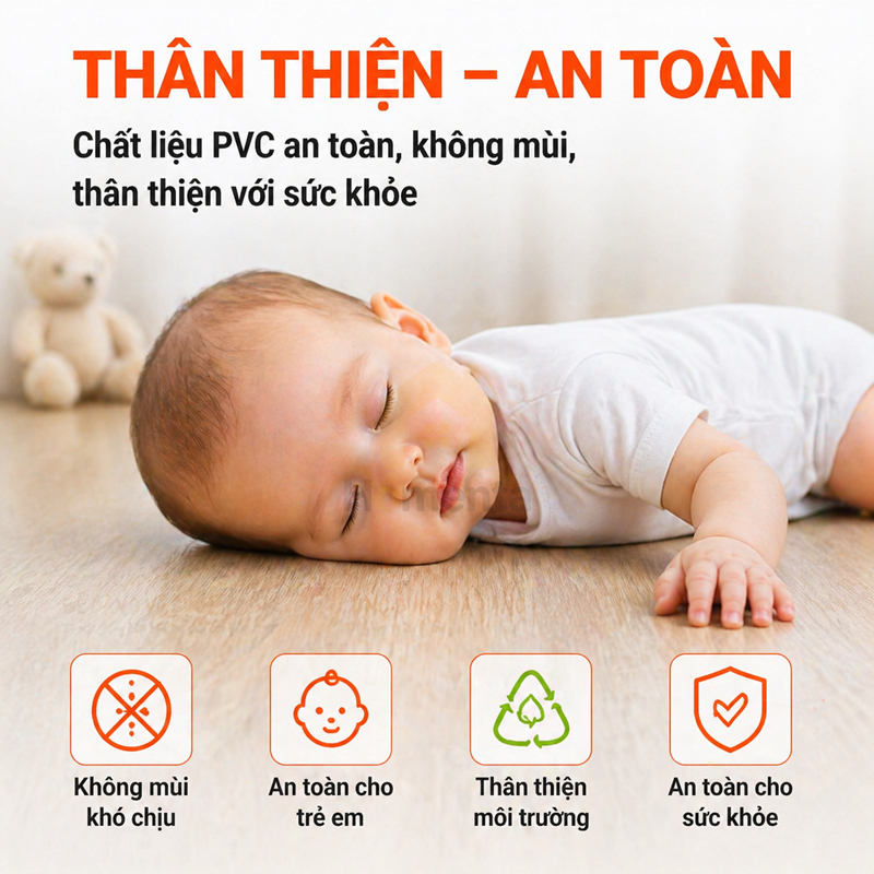 Sàn Nhựa Dán Sẵn Vân Gỗ 2mm Chống Nước, Chống Trơn Combo 36 Tấm (5m²) Dễ Thi Công Cho Phòng Khách, N