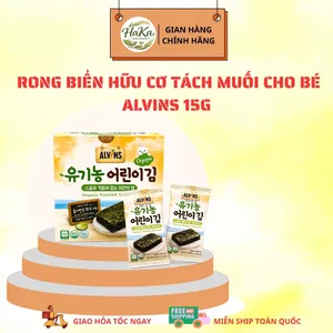 Rong Biển Hữu Cơ Tách Muối Cho Bé Alvins 20g