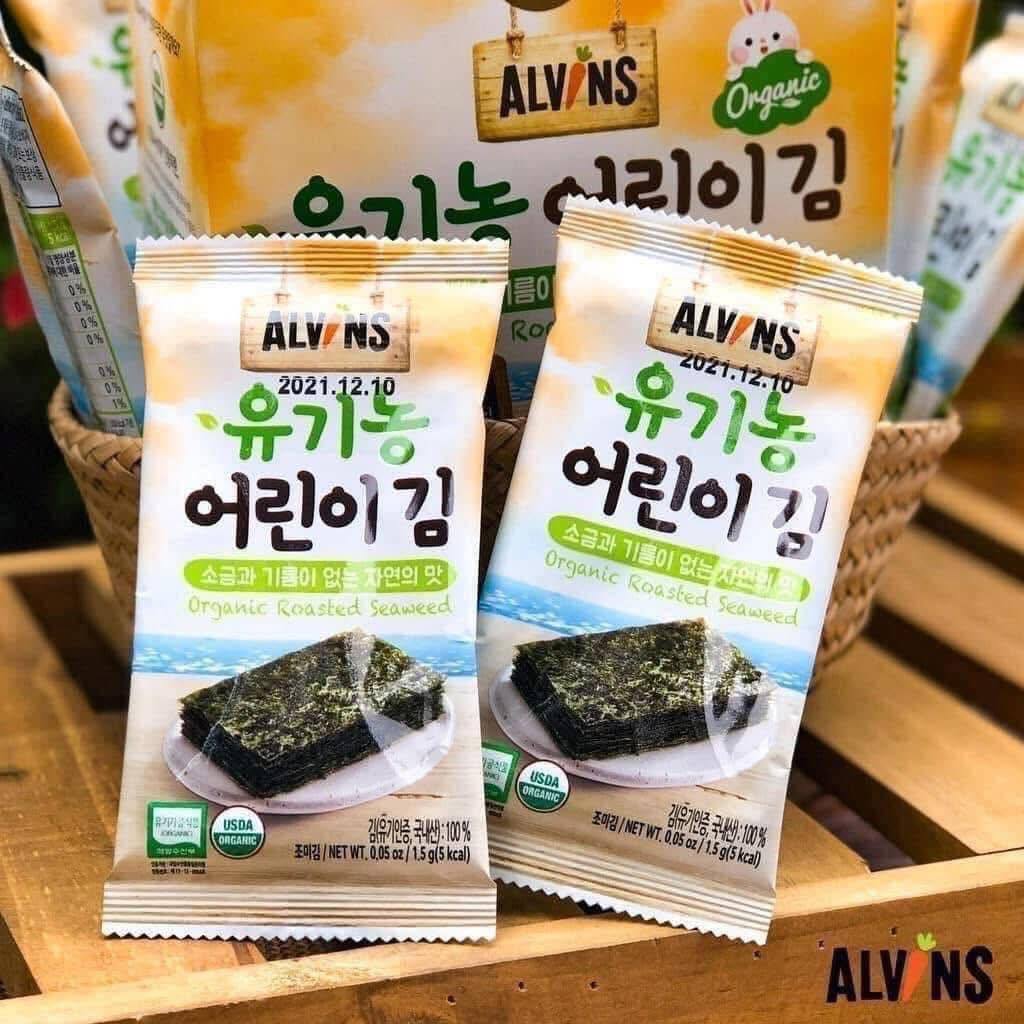 Rong Biển Hữu Cơ Tách Muối Cho Bé Alvins 20g