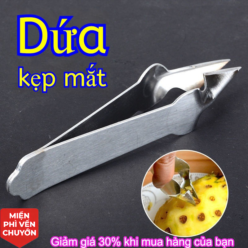 Kẹp Lấy Mắt Dứa Thép Không Gỉ | Dụng Cụ Lấy Mắt Dứa, Dâu Tây Tiết Kiệm Sức Lực【Mua 2 tặng 1】