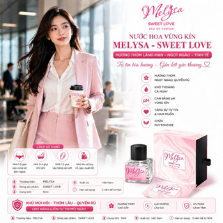 Nước Hoa Vùng Kín Melysa Sweet Love 10ml – Hương Thơm Ngọt Ngào, Khử Mùi, Tự Tin Quyến Rũ