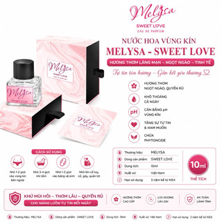 Nước Hoa Vùng Kín Melysa Sweet Love 10ml – Hương Thơm Ngọt Ngào, Khử Mùi, Tự Tin Quyến Rũ