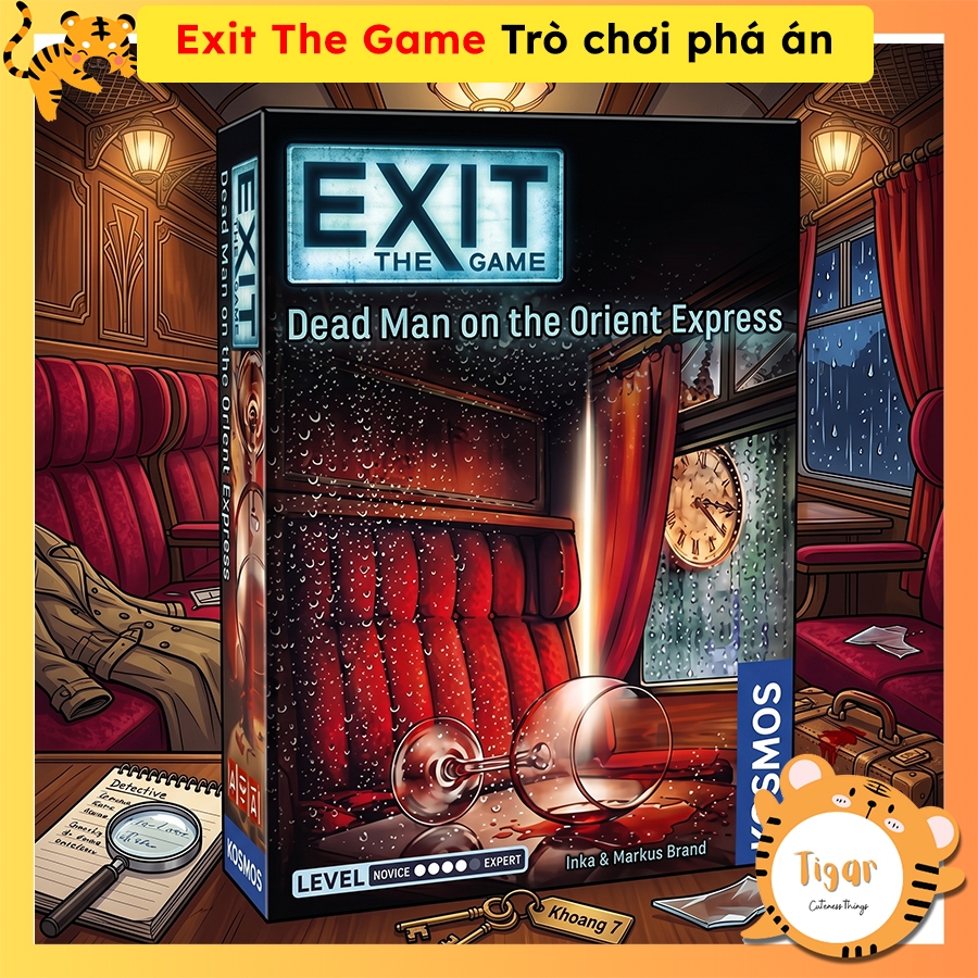 Boardgame trò chơi giải đố Exit the game: Dead man on the Orient Express Tigar